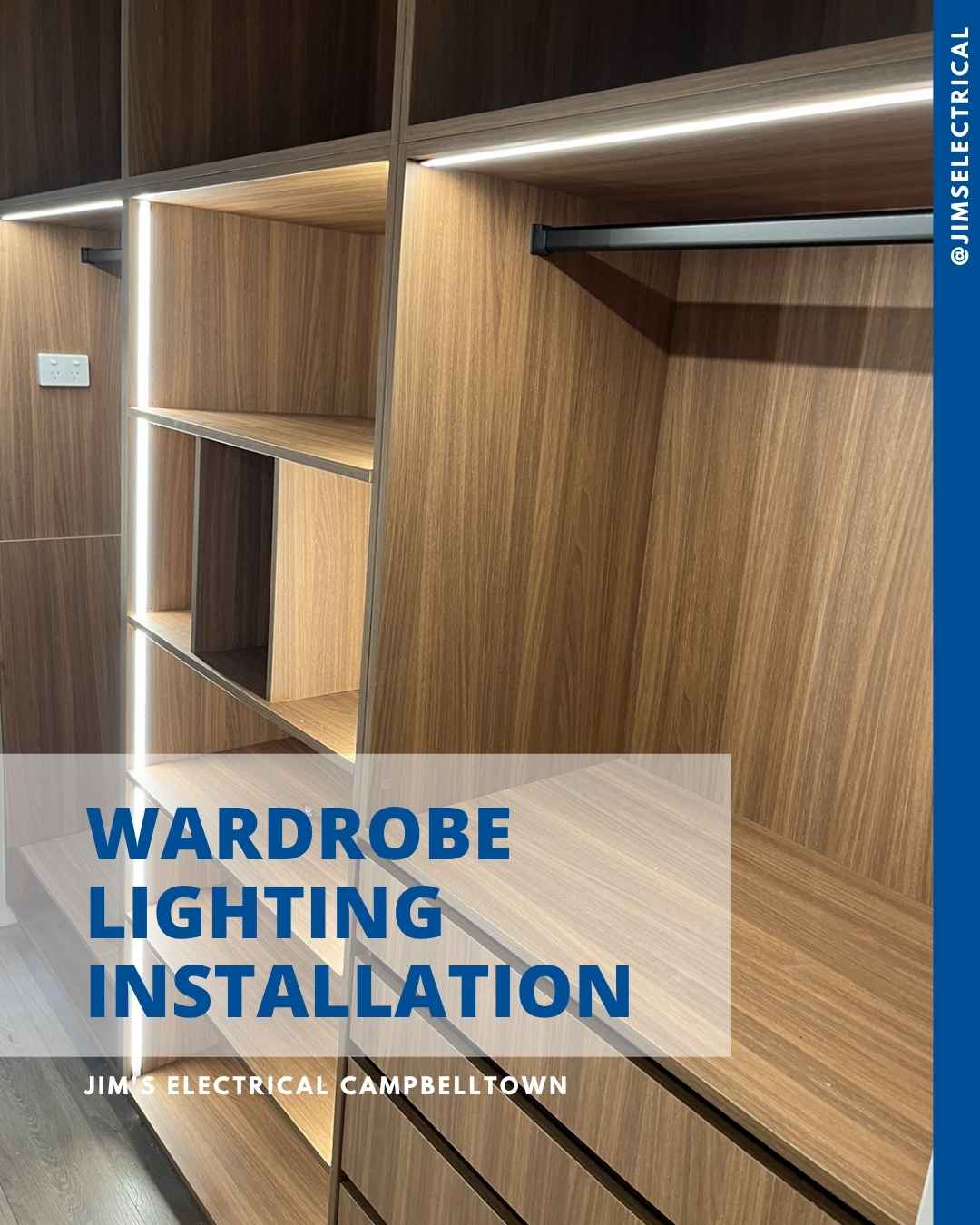 Wardrobe Lightng Installation